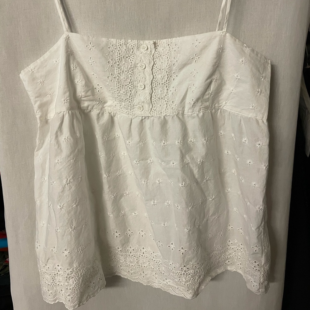 Juicy Couture vintage white eyelet top